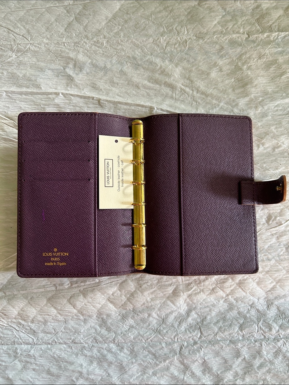 Louis Vuitton Vintage Epi Agenda PM Yellow Toledo Gold Planner Leather Cover - Picture 4 of 9